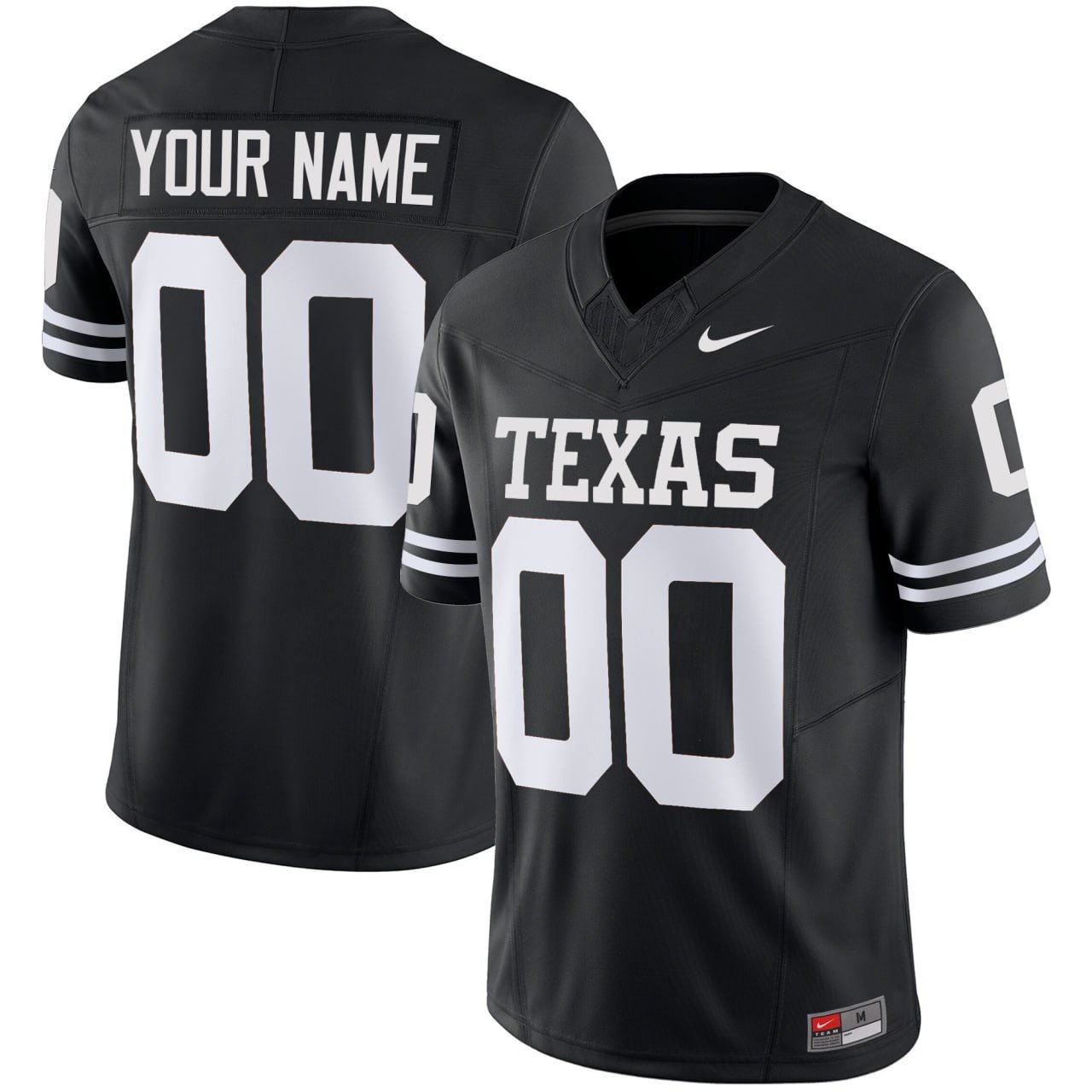 Texas Longhorns Custom Black Jersey – All Stitched