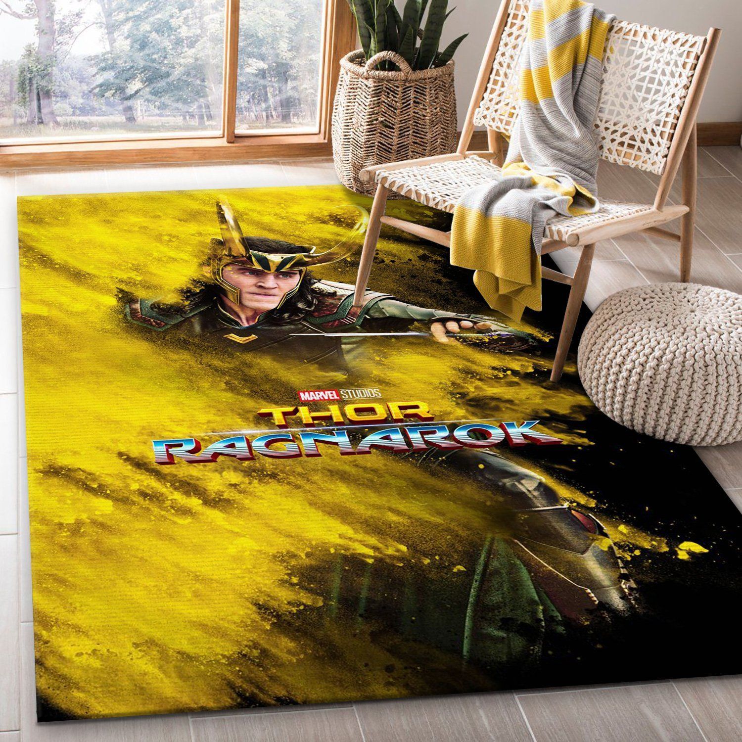 Thor Ragnarok Loki Area Rug Carpet, Bedroom, Home Decor Floor Decor