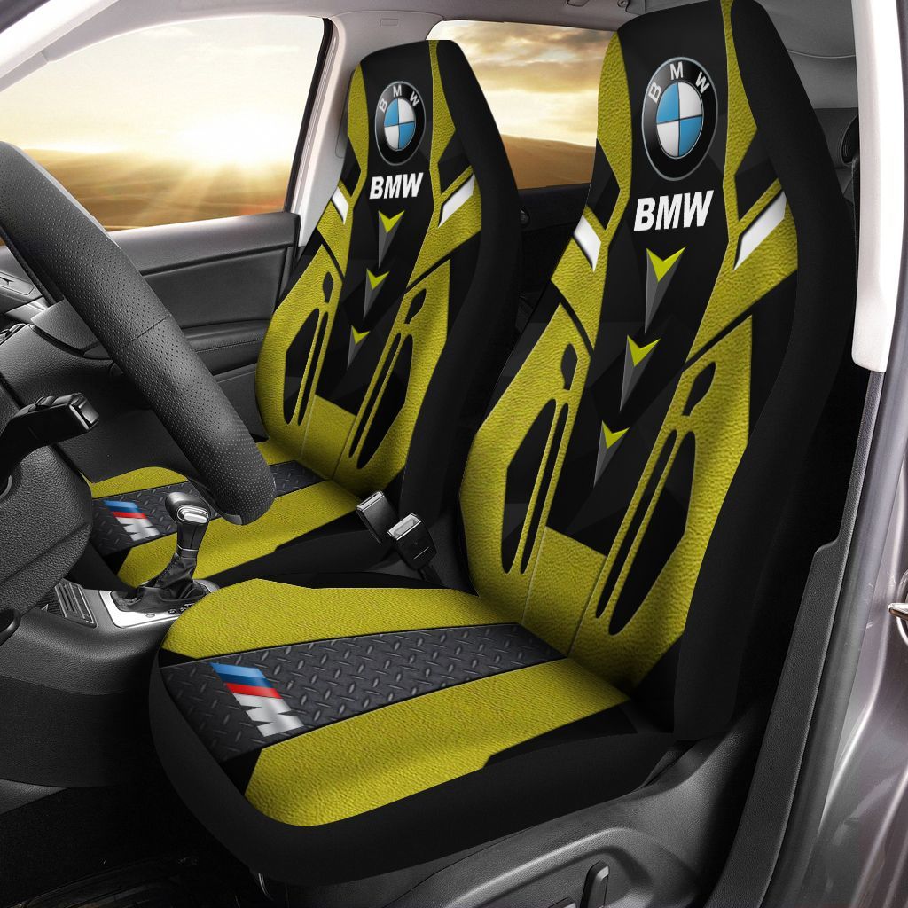 BMW AN-HA Car Seat Cover (Set of 2) Ver1 (Yellow)