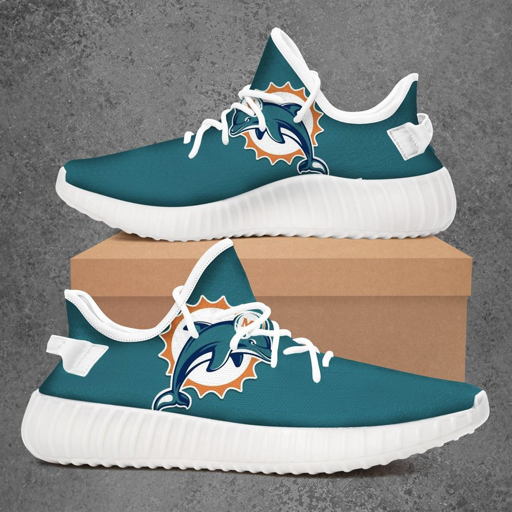 Yeezy Shoes Nfl Miami Dolphins Aqua Yeezy Boost Sneakers