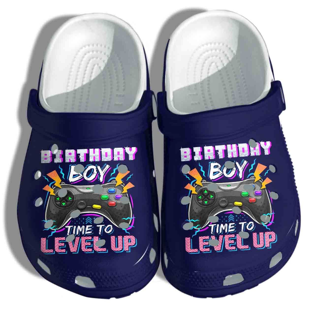 Birthday Boy Level Up Shoes Crocs Gi &hellip;