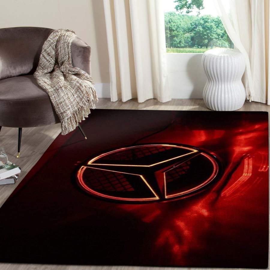 Mercedes Logo SuperCars Area Rugs Living Room Carpet FN161205 Local Brands Floor Decor The US Decor