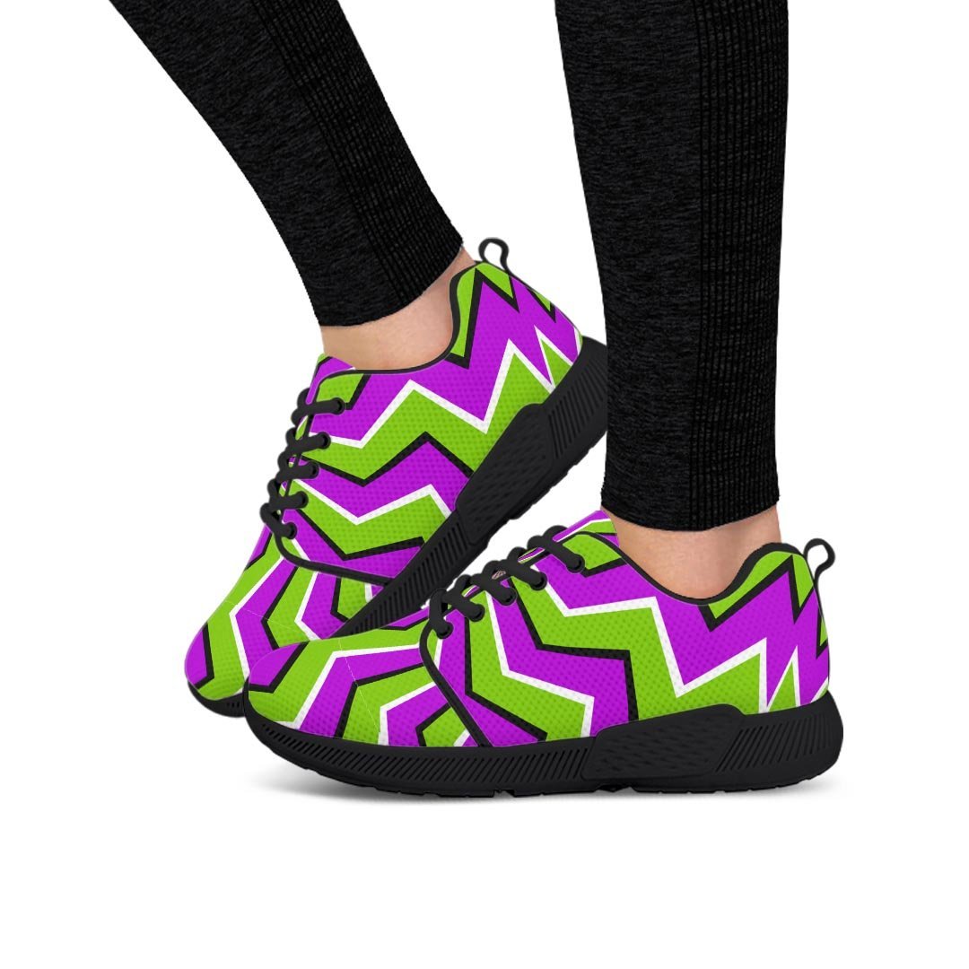 Zigzag Optical Illusion Women’S Athletic Shoes