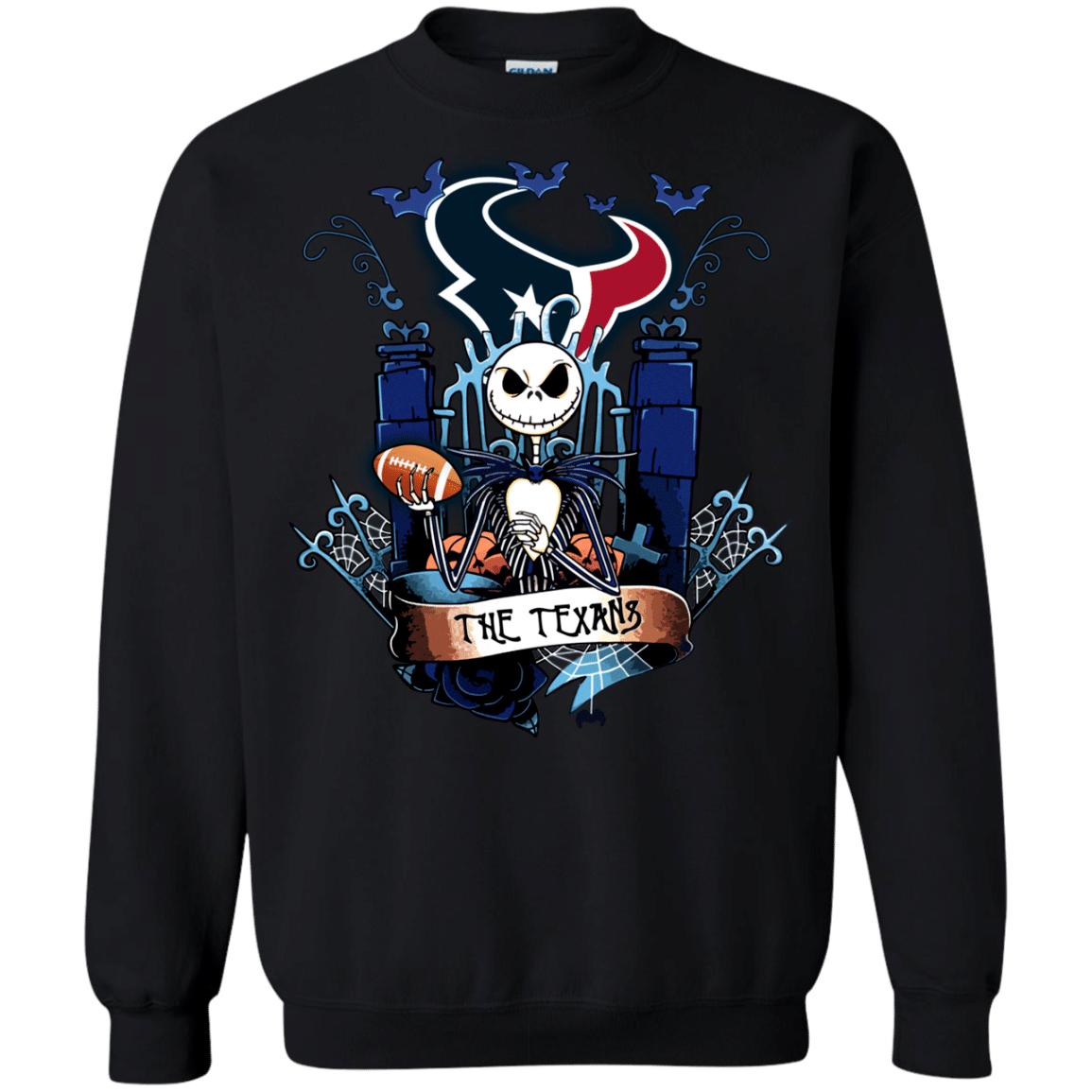 Check Out This Awesome Houston Texans Halloween The Nightmare Before Christmas Shirts - Funnymugsandshirts Fashion