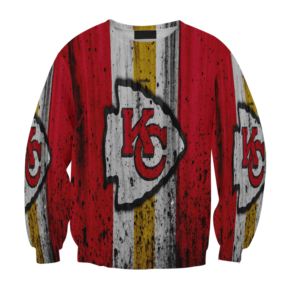 Kansas City Chiefs Grunge Gift For Fan 3D Full Printing Sweatshirt