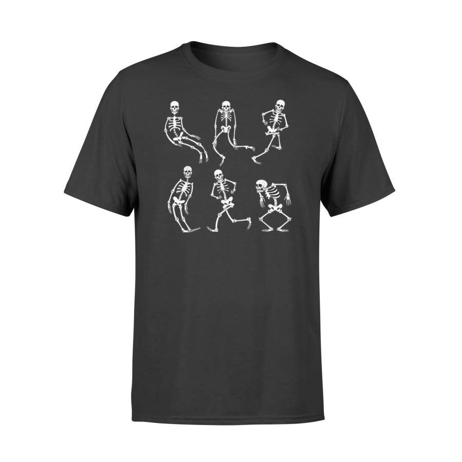 Vintage Skeletons Cartoon Dancing T-Shirt Halloween Party – Standard T-shirt