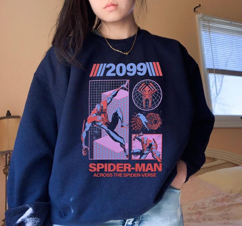 Spider-Man 2099 Shirt, Retro Miguel O’Hara Shirt, I Love My Boyfriend Shirt, Spiderman Across The Spider Verse Shirt, Spider Punk Shirt