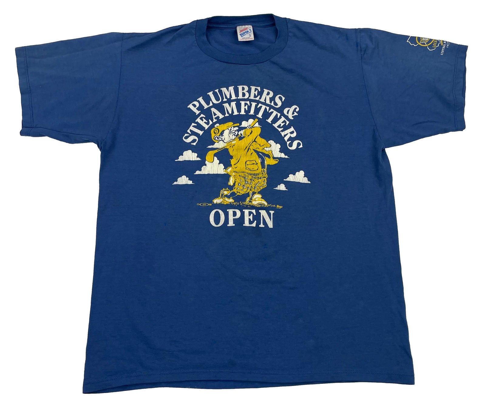 Vintage Plumbers Steamters Golf Open T-shirt