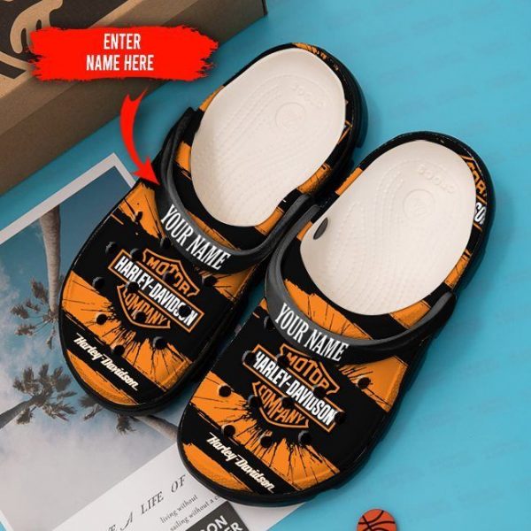 Harley Davidson Motorcycles Adults Kids Crocs Shoes Crocband Clog For Men Women Ht