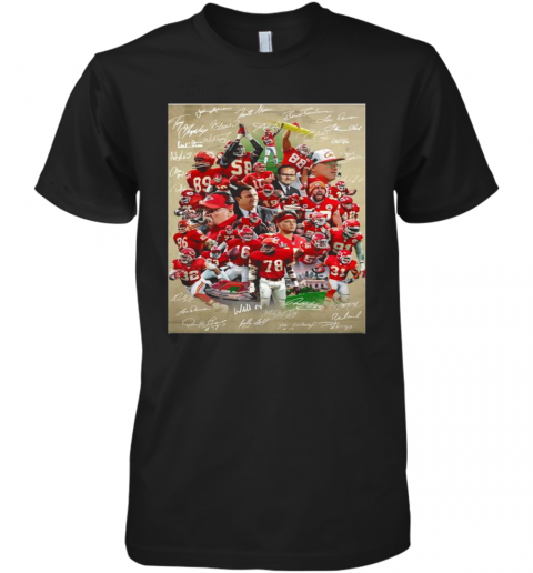 Kansas City Chiefs Super Bowl Champions Team Players Premium Men’S T-Shirt