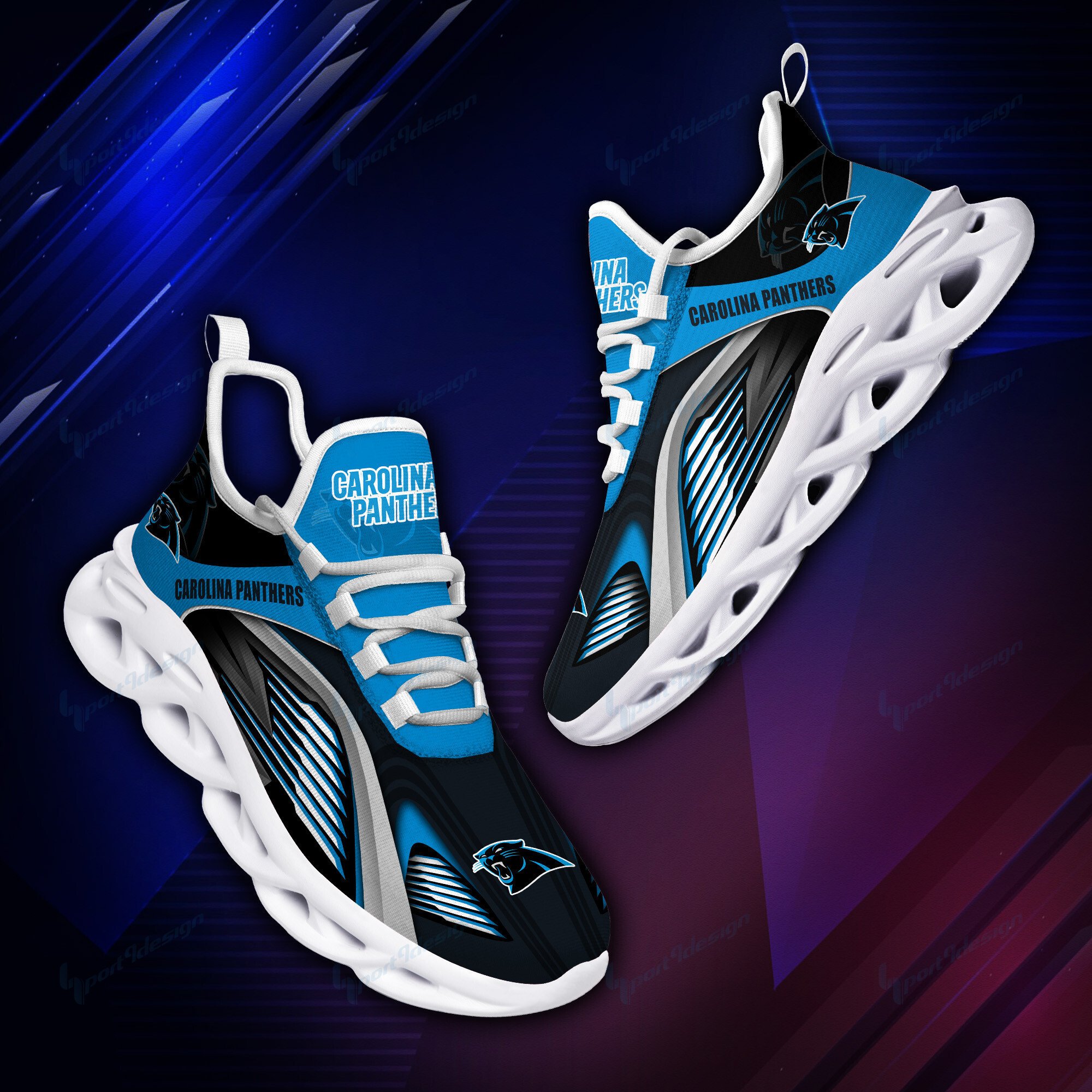 Carolina Panthers Yezy Running Sneakers Bb951