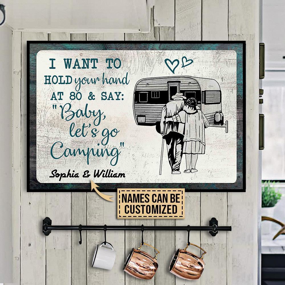 Personalized Camping Sketch Teal Bab &hellip;