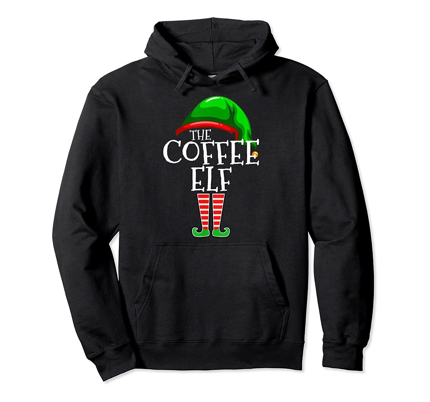 The Coffee Elf Group Matching Family Christmas Gifts Funny Pullover Hoodie, T-Shirt, Sweatshirt