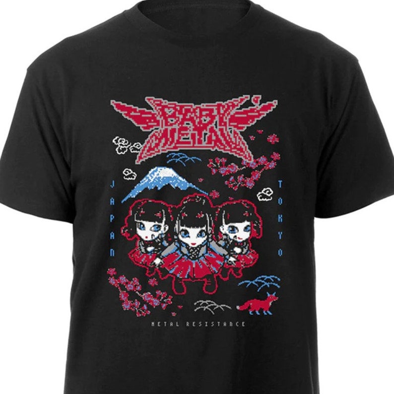 Babymetal Pixel Art Shirt, Babymetal Us Tour 2023 Shirt, Babymetal Tshirt, Babymetal Tour Shirt, Music Lover Shirt