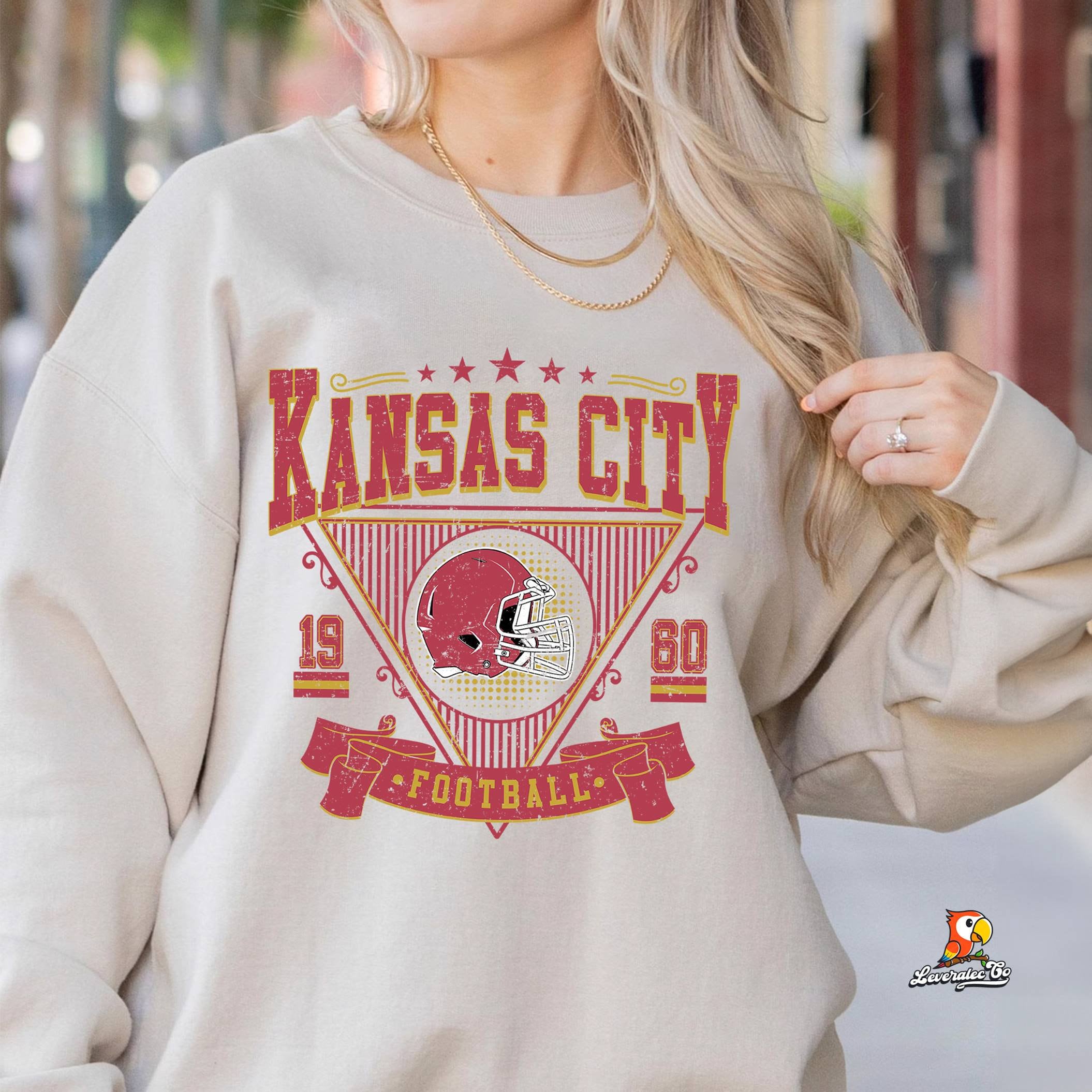 Football Unisex Shirt, Men Women Game Day, Kansas City Retro Style Sweatshirt, Vintage Kansas City Football Shirt, Kansas City Shirt