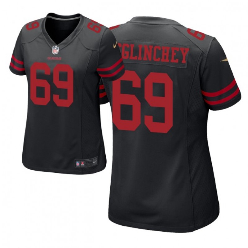 San Francisco 49ers #69 Mike Mcglinchey Black Women Game Jersey – Bigmeok