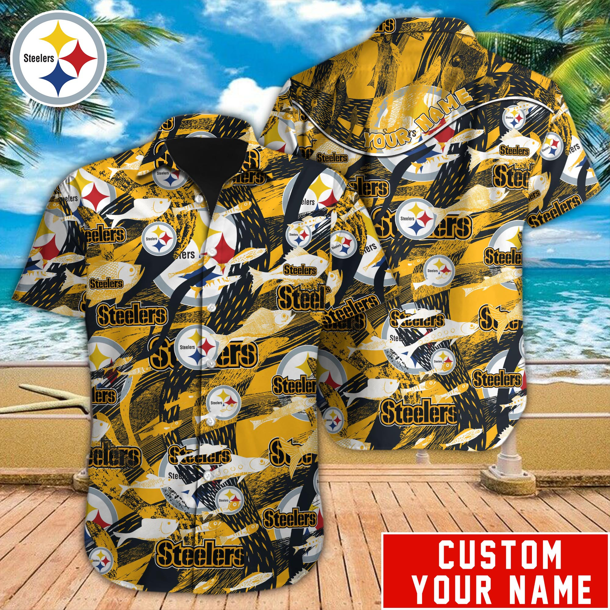 Pittsburgh Steelers Nfl-Hawaiian Shirt Custom M-39404