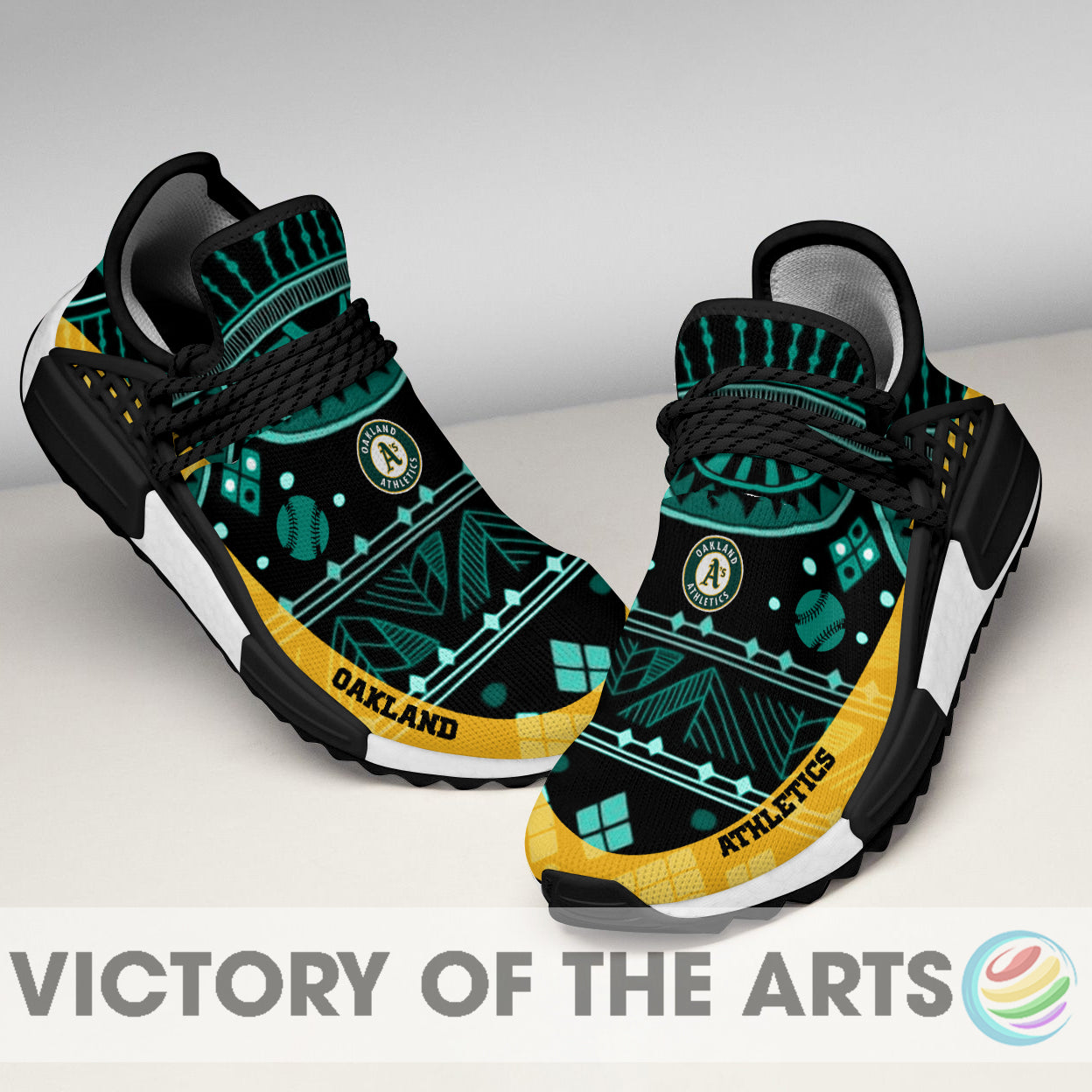 Amazing Pattern Human Race Oakland Athletics Shoes For Fans