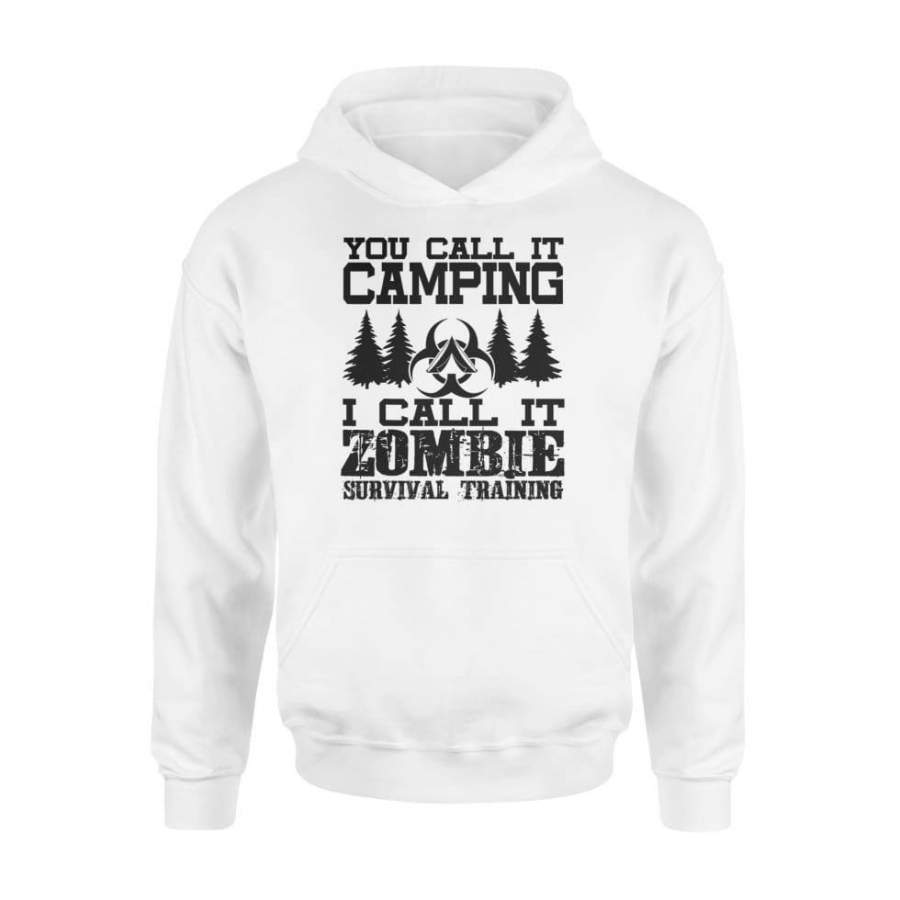 Zombie Survival Training Camping  Halloween Shirt – Standard Hoodie