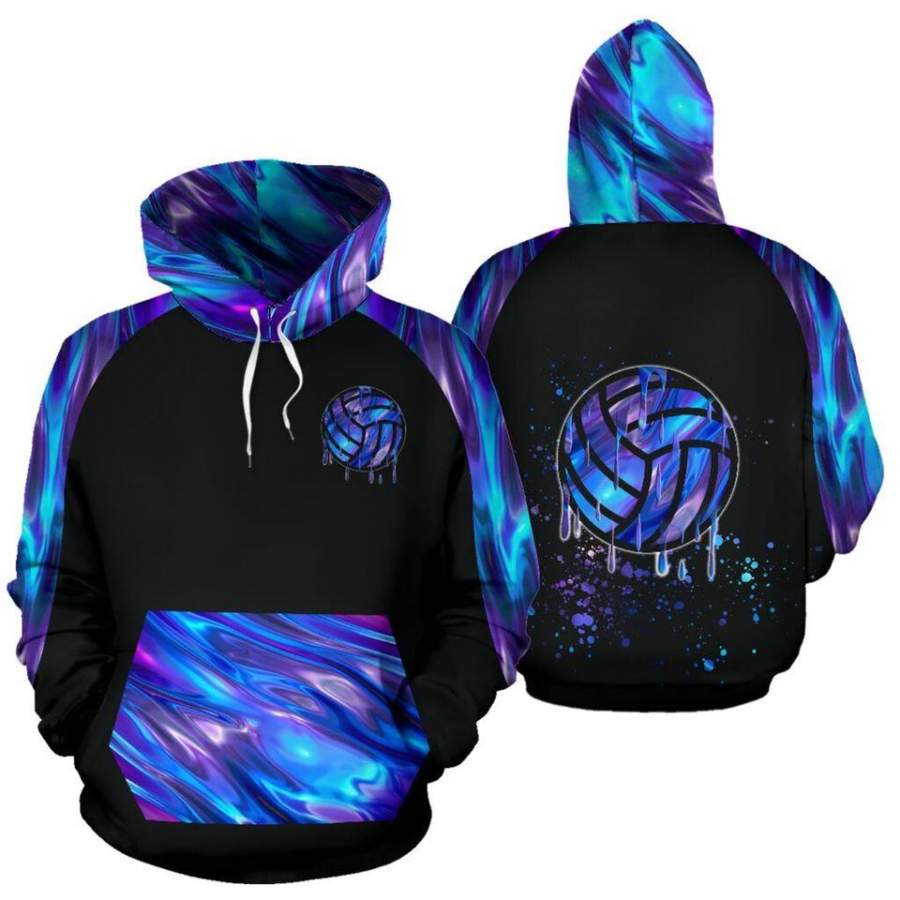 Amazing Volleyball Holographic Hoodie 3D All Over Print