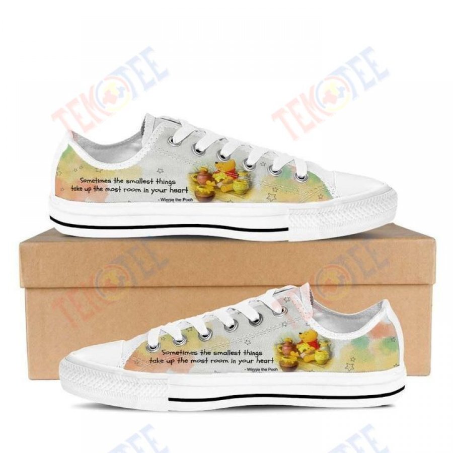 Mens Womens Winnie The Pooh Low Top Shoes Custom Print Footwear Converse Sneakers TMT370