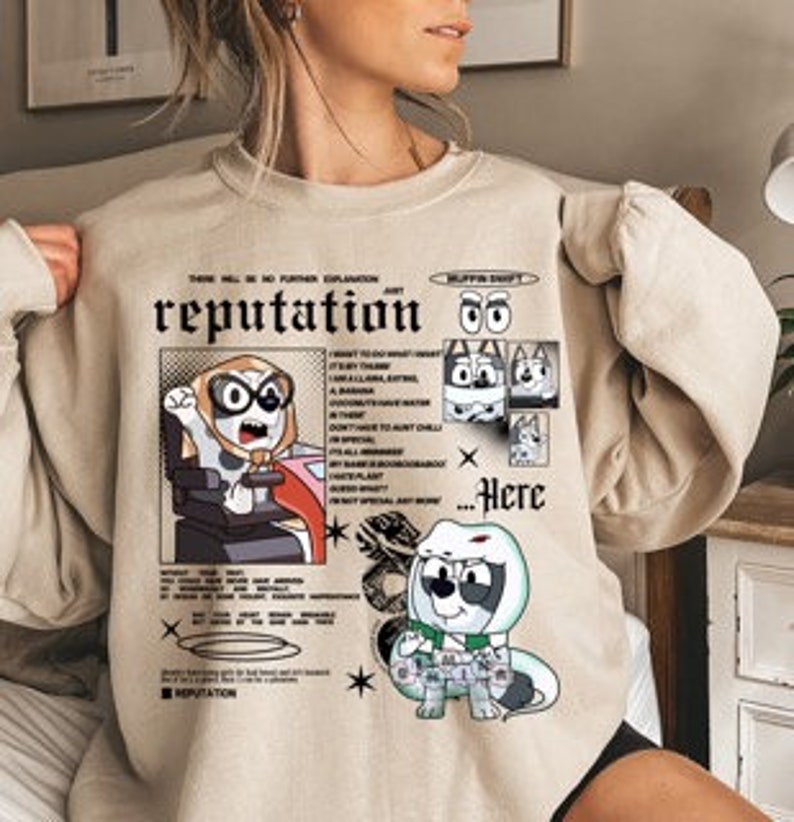 Muffin Reputation Era Sweatshirt, Muffin Slytherin Shirt, Reputation Album Shirt, Muffin Blueyy Reputation Shirt