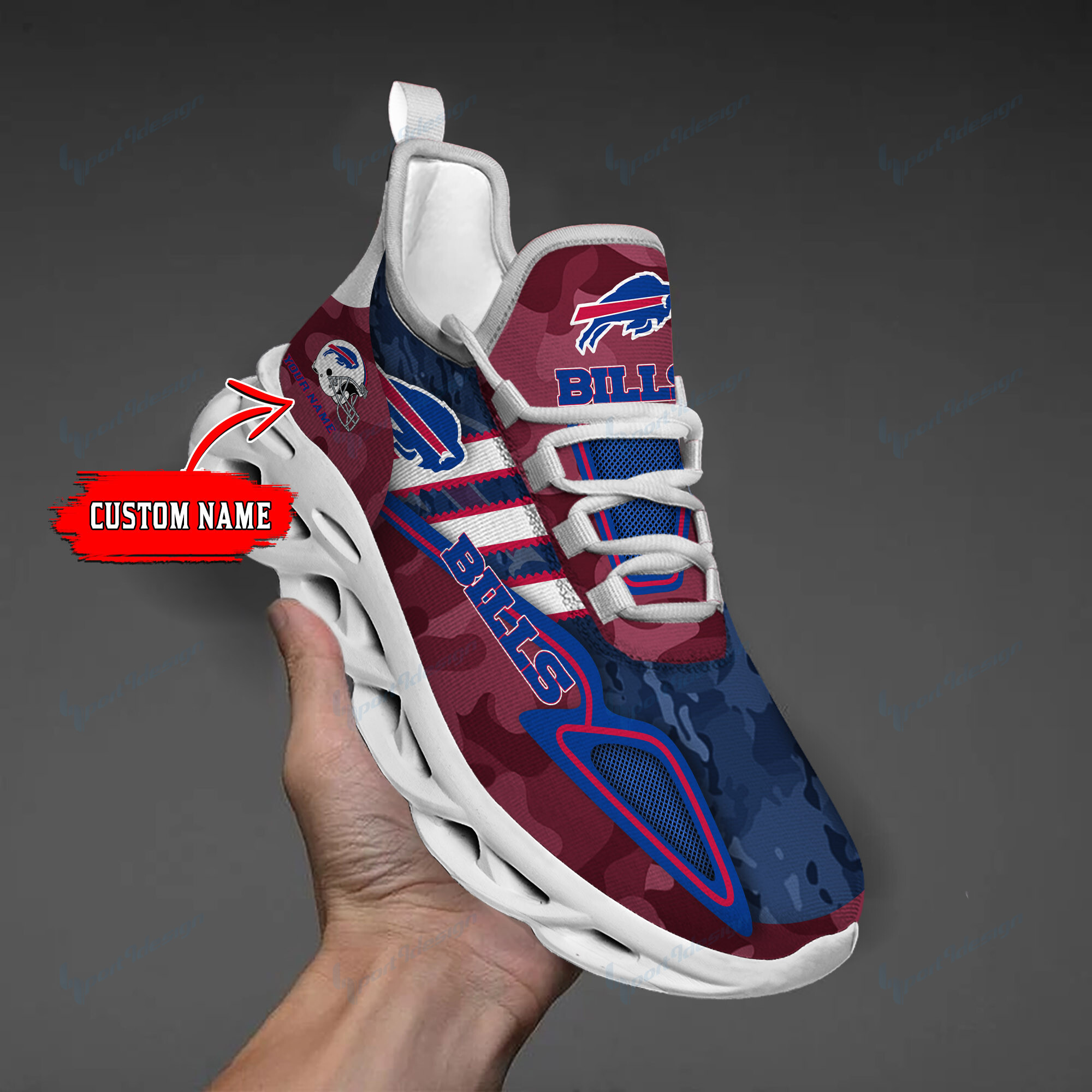 Buffalo Bills Personalized Yezy Running Sneakers Bb267