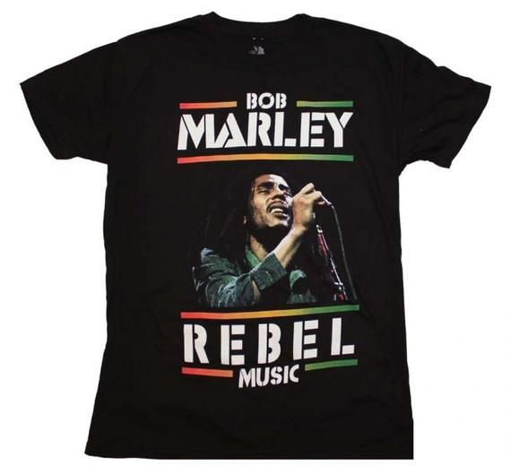 Bob Marley Rebel Music Shirt Vintage Band Shirt