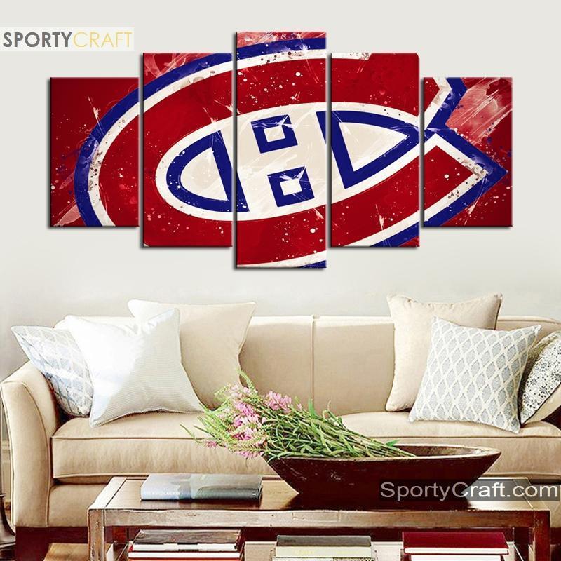 Montreal Canadiens Paint Style Canvas – Donelanetop Store