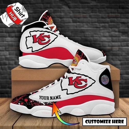 Kansas City Chiefs Air Jordan 13 Sneakers Personalized Shoes For Fan