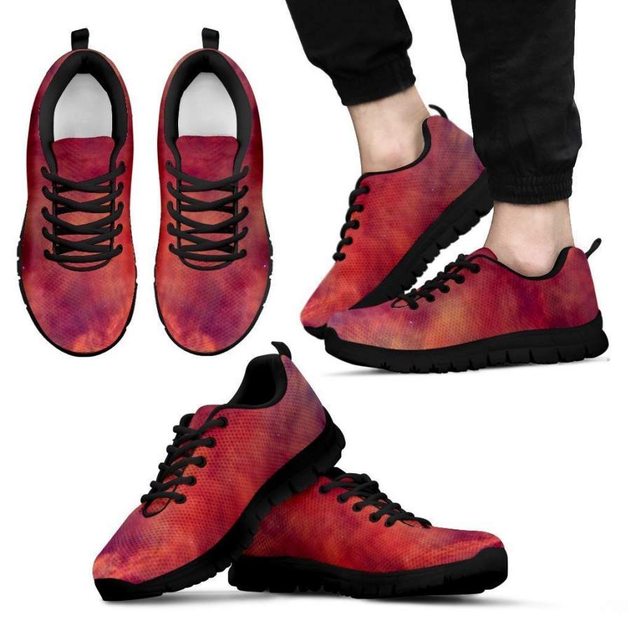 Abstract Nebula Cloud Galaxy Space Print Men’s Sneakers