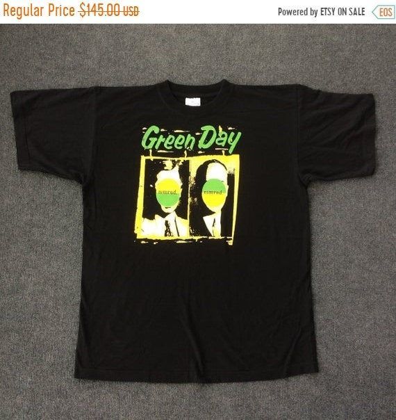 Vintage 90S Green Day Grunge Tour Promo Rare Punk Shirt