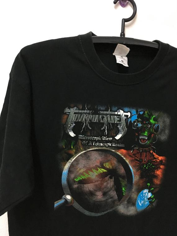 Vintage90S Tourniquet Band Metal Tour Promo Microscopic View Of A Telescopic Realm Shirt 23 5 Shirt