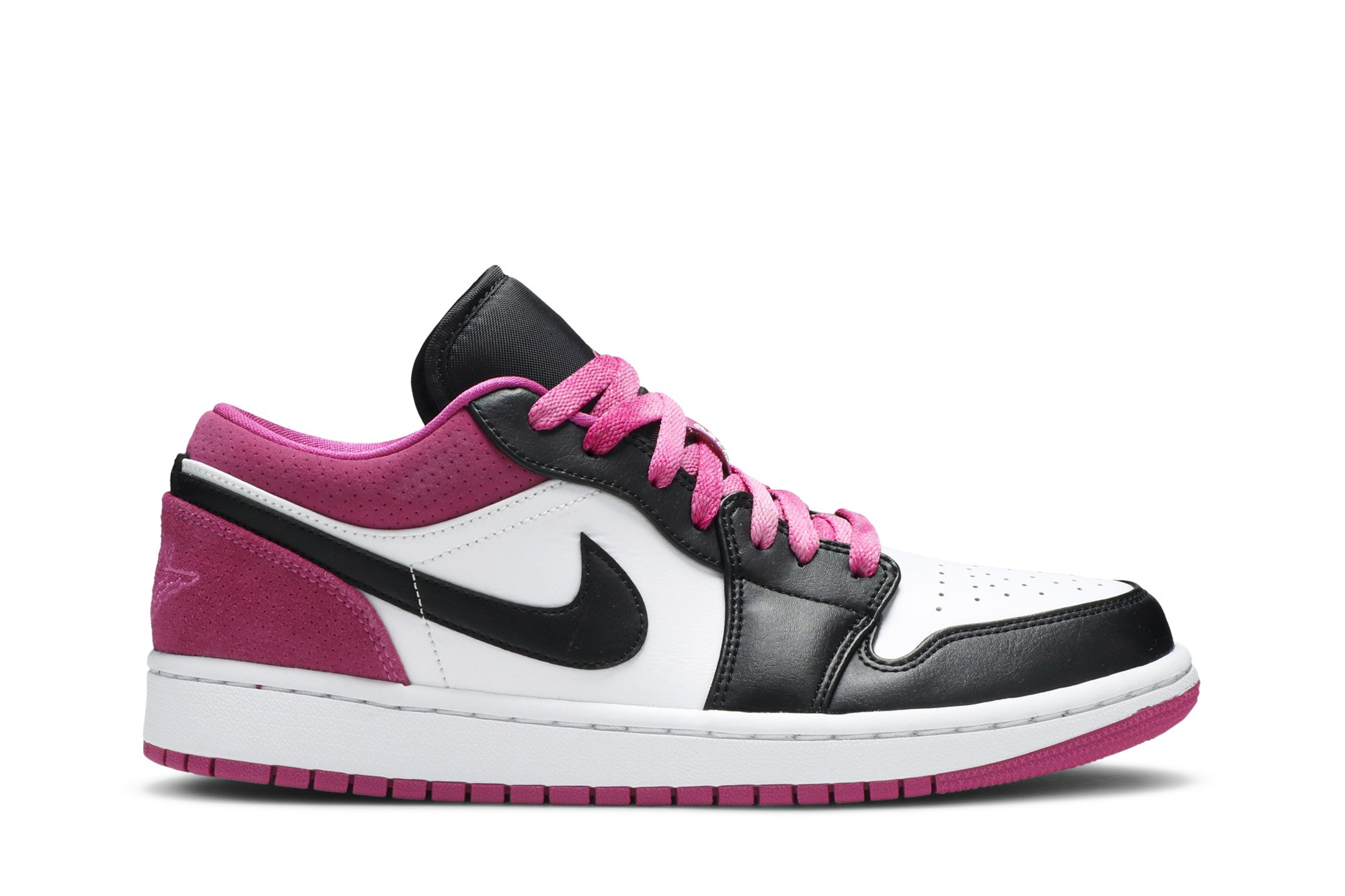 Jordan 1 Low Black Active Fuchsia – Kohlrabis 193658118576