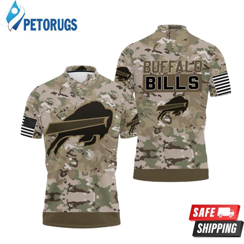 Buffalo Bills Camo Pattern Printed Polo Shirt - Funnymugsandshirts Fashion