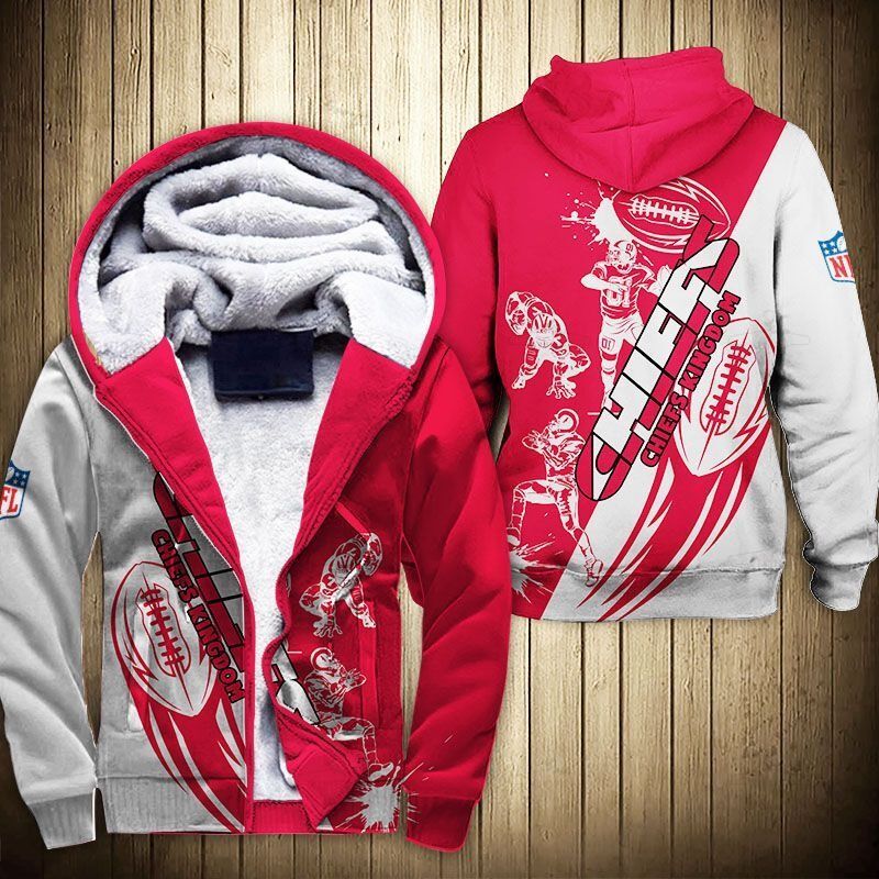 Kansas City Chiefs Fleece Jacket 3D Graphic Cartoon Player