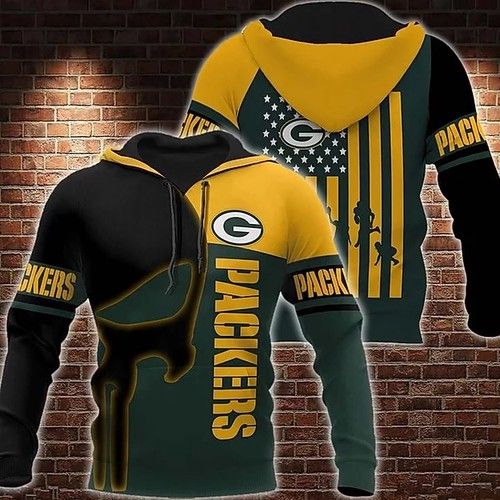 Green Bay Packers 24 Unisex 3D Hoodie Gift For Fans