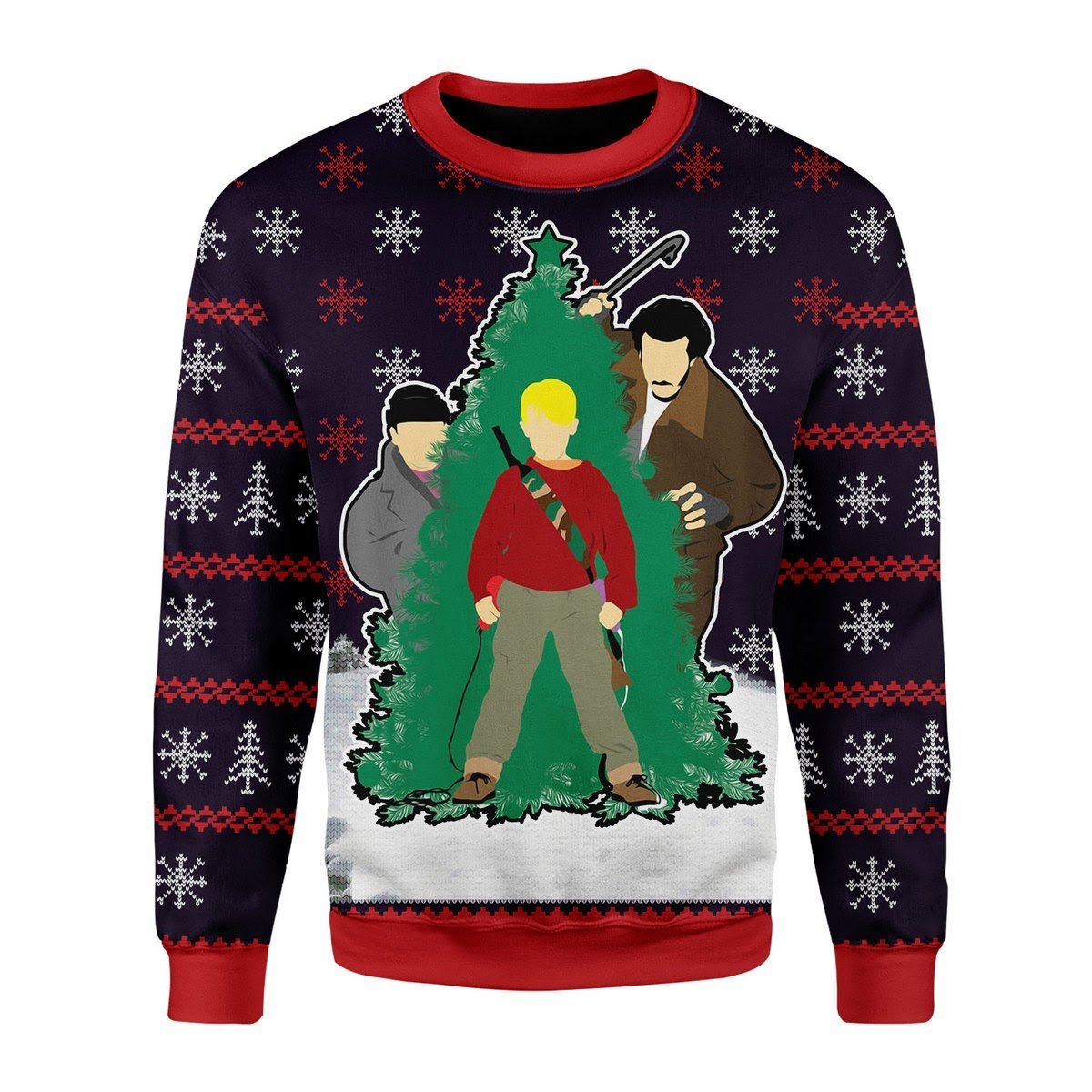 Customspig Christmas Sweater Merry Christmas Ya Filthy Animal 3D Apparel