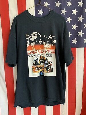 Led Zeppelin Shirt Vintage Tour Japanese Japan Tokyo Round Two Hype Band Shirt