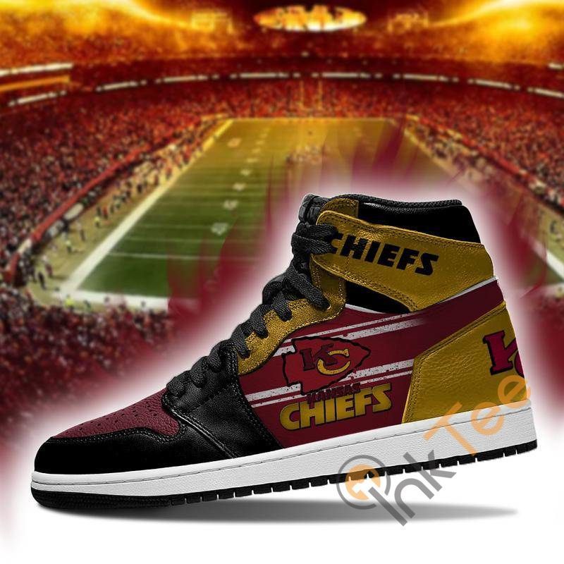 Kansas City Chiefs Football Custom Sneakers It1541 Air Jordan Sneaker Air Jordan High Sneakers