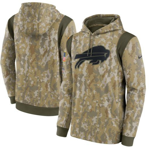 Buffalo Bills 2021 Salute To Service Therma Performance Pullover Hoodie – Camo