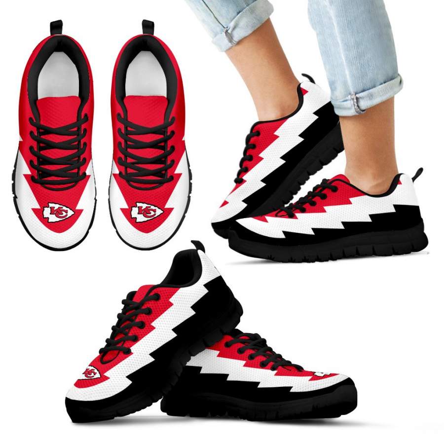 Jagged Saws Creative Draw Kansas City Chiefs Sneakers