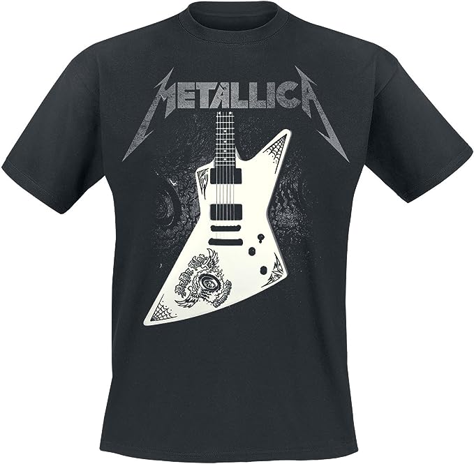 Metallica Papa Hetfield Guitar Official Mens T-Shirt Black