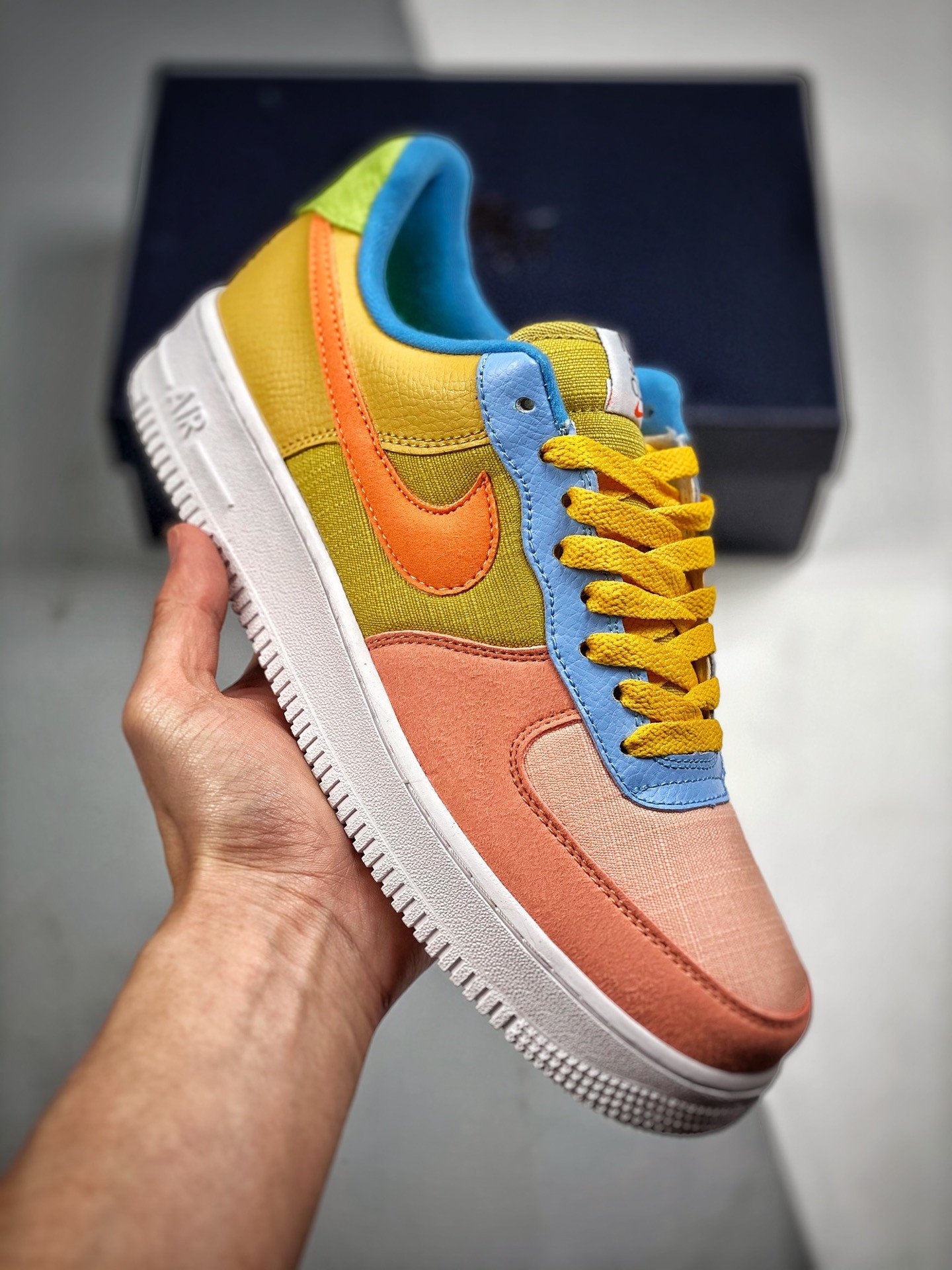 Nike Air Force 1 Sun Club PinkOlive-Blue DQ4531-700 5340753