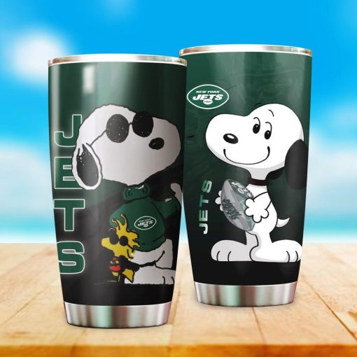 Onlyshirt - Insulated Tumbler - Holatshirt New York Jets Nfl Snoopy Tumbler Mug