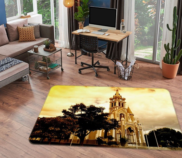 3D Beautiful Light Houses Area Rug Home Decor