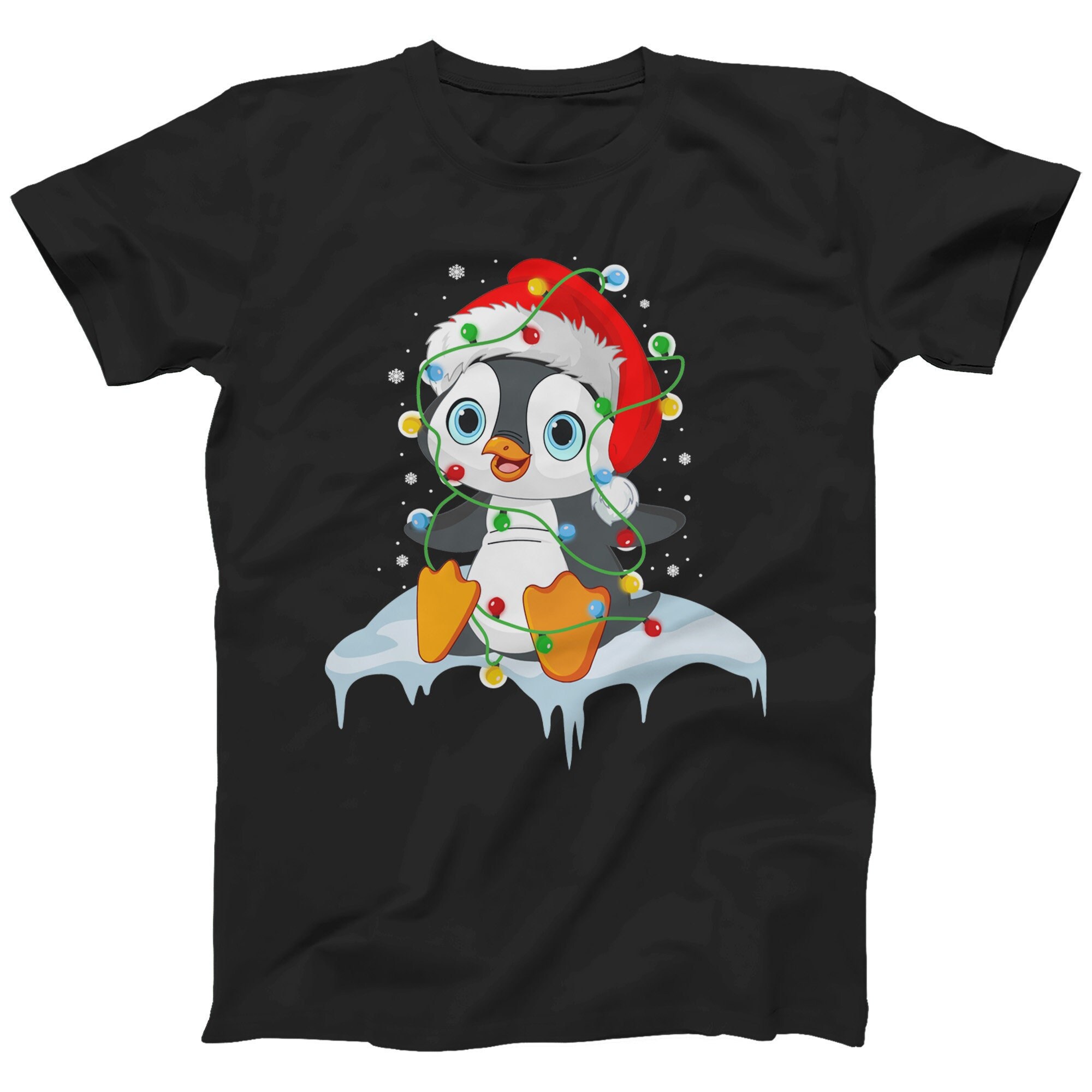 Christmas Cute PenguinFor Men Women And Kids T-Shirt Christmas Gift T-shirt (S-5XL) Penguin Lovers Christmas T-shirt Festive Shirt