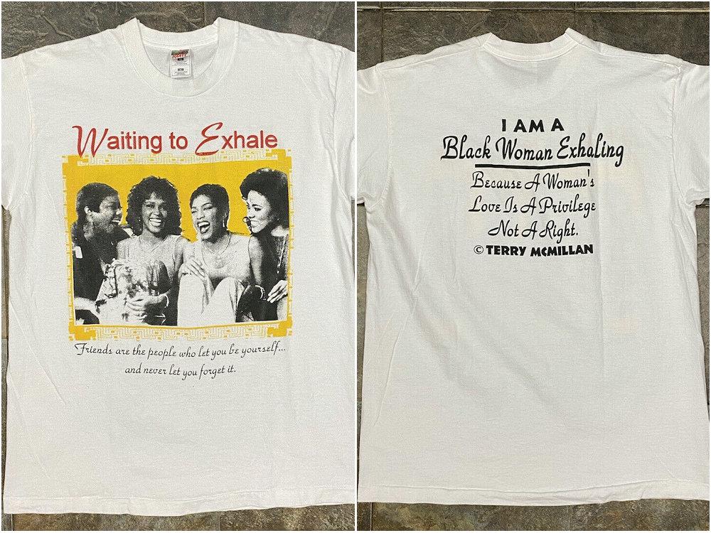 Vintage Waiting To Exhale Rap Tee Unisex black print t shirt