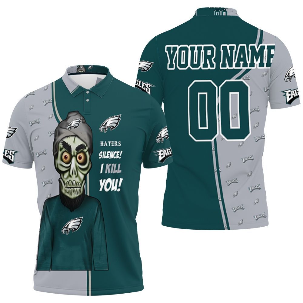 Philadelphia Eagles Camouflage Veteran Personalized Polo Shirt