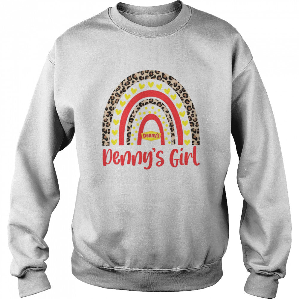 Leopard Rainbow Dennys Girl Shirt